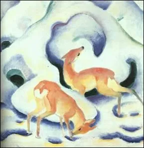 'Cerfs dans la neige'