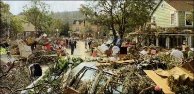 Quelle maison a t intgralement dtruite par la tornade ?