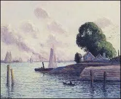 ' Le port d'Amsterdam ' a t ici croqu par :