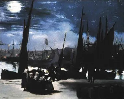 De quel peintre nous vient cette toile intitule ' Clair de lune sur le port de Boulogne-sur-mer ' ?