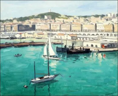 Matre du paysage au regard sensible, il nous a laiss de nombreuses toiles du ' Port d'Alger ' :