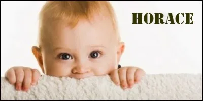 De quelle origine vient le prénom Horace ?