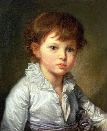'Portrait du comte Pavel Stroganov enfant'
