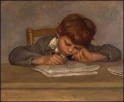 Portrait de Jean, fils de l'artiste dessinant.