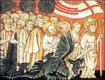 Selon la lgende, comment se nomme le dragon vaincu par Saint-Clment au Moyen-ge ?