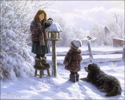 On peut aussi prendre soin de donner  manger et  boire (vrifier comment) aux oiseaux, pourquoi ?