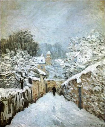 Qui a peint Hiver à Louveciennes ?