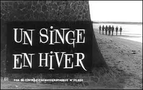 Quels sont les acteurs du film 'Un singe en hiver' d'Henri Verneuil ?