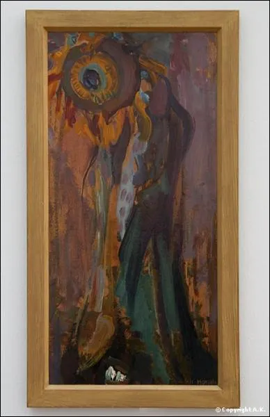 Quel peintre est l'auteur de cet trange tournesol ?