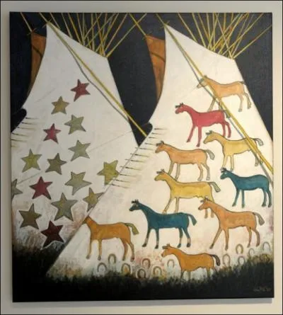 Qui a peint ces chevaux indiens ?