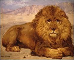 Qui a peint ce lion ?
