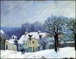 Qui a reprsent la place du chenil  Marly sous la neige ?