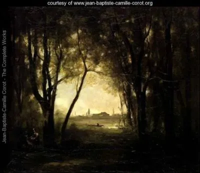 Qui a peint Le batelier quittant la rive, soleil couchant ?