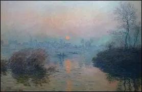 Qui a peint Soleil couchant sur la Seine en hiver ?