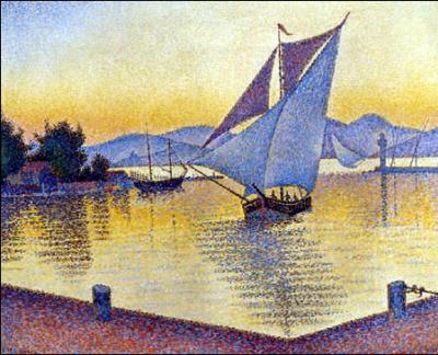 Qui a peint Le port au coucher du soleil, St Tropez ?