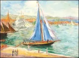 Qui a peint La voile bleue ?
