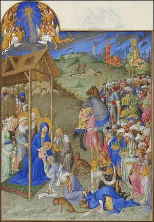 Remontons le temps : cette enluminure figurant l'adoration des mages fait partie des Trs Riches Heures du Duc de Berry (1410) et a t ralise par :
