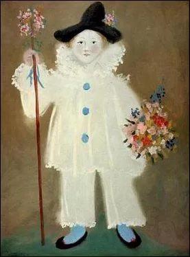 Qui a peint Petit Pierrot avec fleurs ?