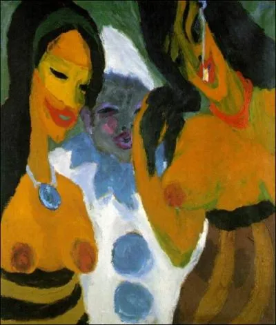 Qui a peint Femmes et un Pierrot ?