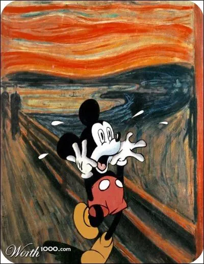 Quel personnage a remplac ' Le crieur ' sur cette image ?