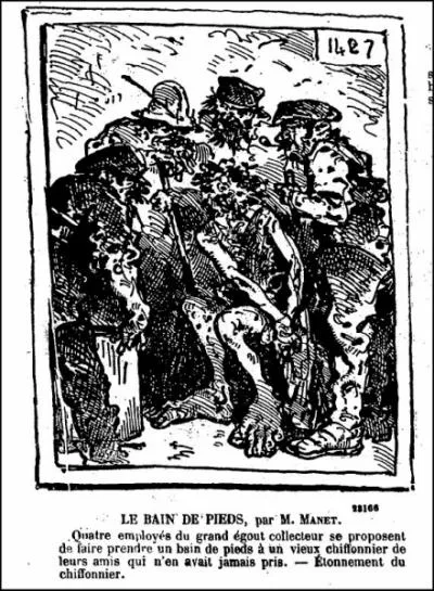 Caricature de Bertall au Salon de 1865