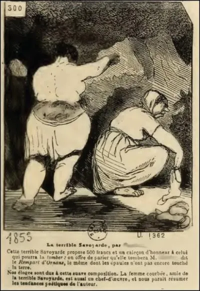 Caricature de Bertall au Salon de 1853