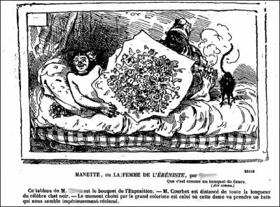 Caricature de Bertall au Salon de 1865