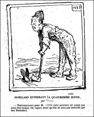 Caricature de Bertall au Salon de 1863