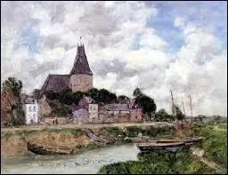 Qui a peint 'Quillebeuf, l'glise vue du canal' ?