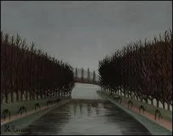 Quel peintre naf est l'auteur de la toile 'Le canal' ?