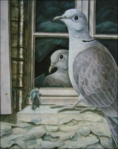 Cette oeuvre du peintre animalier Franois Kopf, vous donnera le titre d'une chanson de Hugues Aufray.