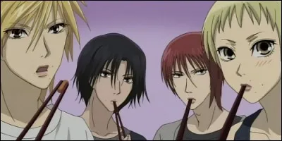 Dans quel anime quatre beaux garçons doivent faire de Sunako une Lady ?