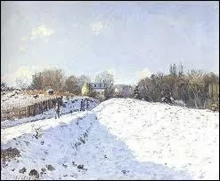 ' Effet de neige  Louveciennes ' est une oeuvre de :