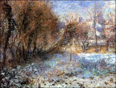Qui  peint ce ' Paysage sous la neige ' ?