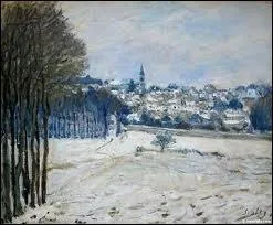 Qui a ralis ce tableau ' La neige  Marly ' ?