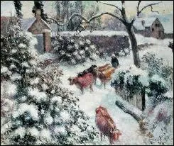 ' Effet de neige  Montfoucault ' est une peinture de :