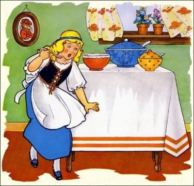 Lisez et compltez le blanc :  She decided to eat one porridge but one of them was too hot, the other too cold, and the last one was ... ... .  