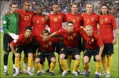 Voici les diables rouges, quipe nationale de foot de ...