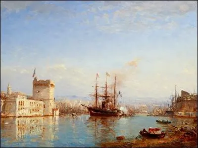 Qui a peint Entre du port de Marseille ?