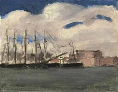Qui a peint Les nuages blancs, vieux port de Marseille ?