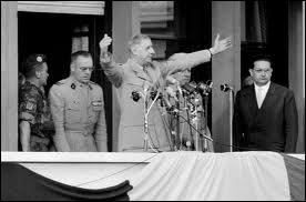 Les Français d'Algérie inquiets de leur sort se soulèvent en 1958. Quelles paroles ambigües restées célèbres de Gaulle a-t-il prononcées depuis le balcon du gouvernement général d'Alger ?