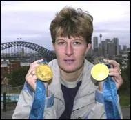 En quelle discipline Félicia Ballanger a-t-elle ramené deux médailles d'or, en deux Jeux olympiques ?