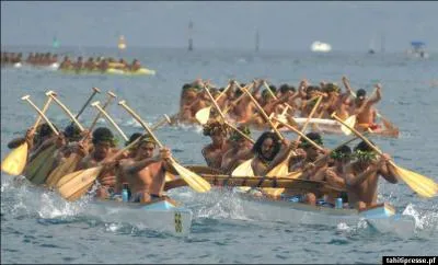 Les courses de Va'a ( pirogues), nous viennent de...