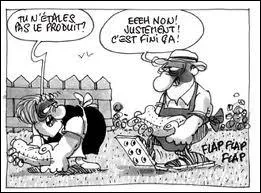 Que porte pratiquement toujours Monsieur Bidochon sur la tte, mme au lit ?