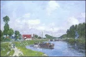 Qui a peint 'St Valry sur Somme, pniches sur le canal' ?