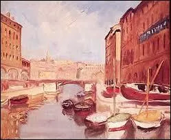 Qui a reprsent 'Le canal de la douane  Marseille' ?