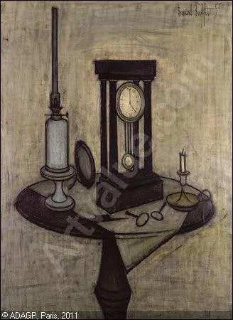 Quel est l'auteur de cette 'Nature morte  l'horloge' ?