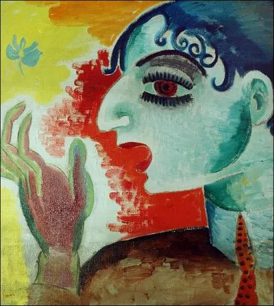 Autoportrait en bleu du peintre ?