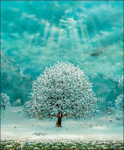 Et, trs proche de l'arbre dieu du film Avatar, un arbre magique et lumineux, oeuvre du peintre turc. . ?