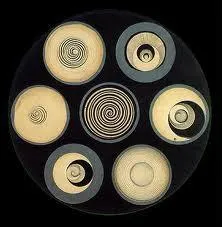 Cette oeuvre est titre Disques gardant des spirales, et l'auteur en est ?